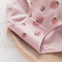 6 sztuk majtki damskie miękka bawełna kobiety bielizna bez szwu kobiece majtki oddychające bliscy uroczy nadruk kota bielizna dla młodych dziewcząt 4